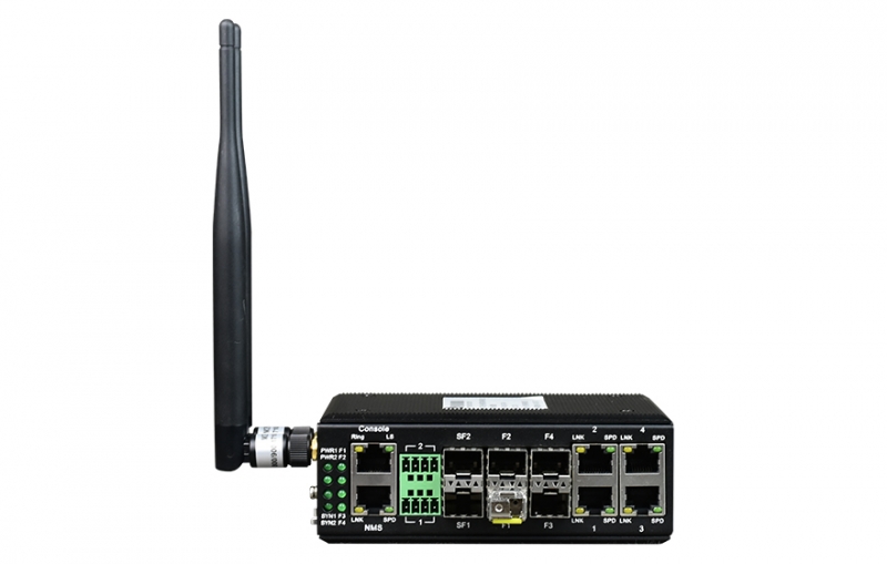 光纖-wifi備份型 4百兆電口+4百兆光口+1路千兆光口 光纖交換機